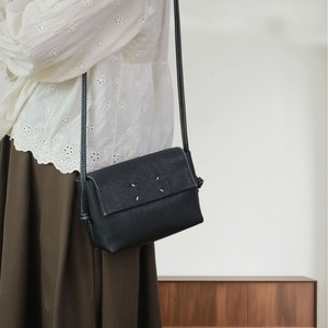 Vintage Leather Envelope Pouch Black Single Strap Crossbody <b>Bag</b> For Everyday Use - Product Image 1