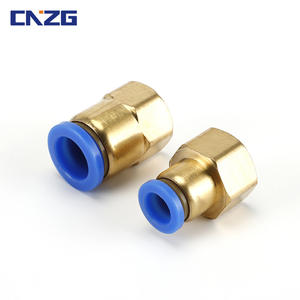 Conector Neumático Rápido PCF8-02 Rosca Interna Recta con Conexión de Cobre 10-02 para Tubo de 8mm Accesorios para Manguera de Aire - Product Image 3