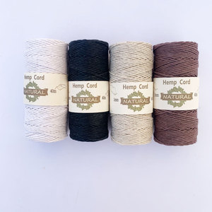 Charmkey Hot Selling Solid <strong>Color</strong> Hand Knitting 1mm <strong>Hemp</strong> Cotton Cord <strong>Yarn</strong> for Hand Crochet - Product Image 4