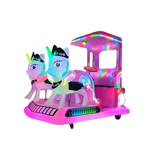 Wobeiqi Pusat Permainan Anak Unicorn Elektrik Mobil Bumper Anak Hewan Unicorn Naik Bumper Mobil untuk Dijual