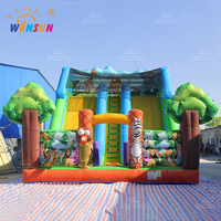 WINSUN Animaux de la jungle gonflables en PVC éducatifs pour parcs de trampolines et centres commerciaux - Utilisation publique en extérieur