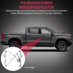 Regulador de ventanilla eléctrica del lado del pasajero delantero derecho del coche 741-645 con Motor para Chevy Silverado Tahoe Suburban Avalanche