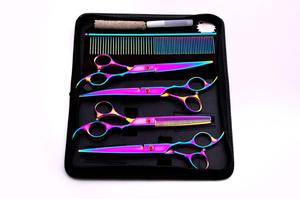 <strong>Dog</strong> Grooming Kit Safety Heavy Duty Stainless Steel Cat <strong>Dog</strong> Grooming Scissors Set Best Pet Grooming <strong>Shears</strong> - Product Image 4