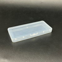 Mini boîte de rangement transparente en plastique PP étanche pour petites pièces, outils et accessoires durables, avec couvercle à charnière
