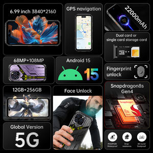 Smartphone 5G robuste à bas <span class=keywords><strong>prix</strong></span>, version mondiale, 22000 mAh, appareil photo 108 MP, double SIM, 12+256 Go - Product Image 3