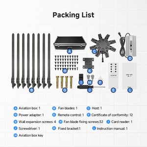 เครื่องฉายภาพโฮโลแกรม 3 มิติ แบบพัดลม LED สำหรับโฆษณาและโปรโมชั่นงานกลางแจ้ง รุ่น 010 - Product Image 6