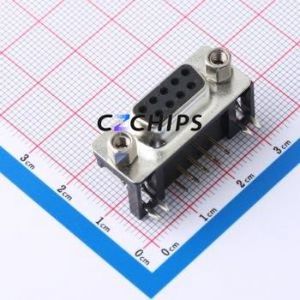 618009231121 D-Sub/VGA Connector Bent Lead Through Hole Connector Female 9P Right Angle Insert 2 - Product Image 1