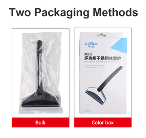 Multitool dài xử lý xe <span class=keywords><strong>Ice</strong></span> <span class=keywords><strong>scraper</strong></span> kính chắn gió tuyết loại bỏ thìa với nước bóp lưỡi gạt nước - Product Image 6