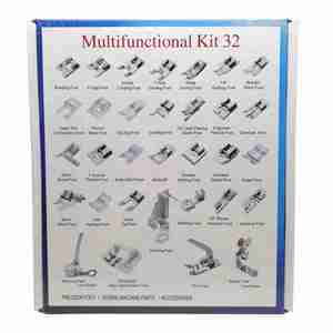 Kit de pieds presseurs pour machine à coudre, tricoter et crocheter, pour points invisibles et reçus, 32/42/48/52 pièces - Product Image 2