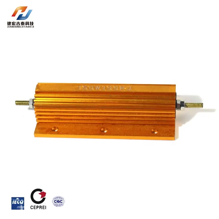 suitable for cooling plate installation 250W Gold Aluminum Housed Wirewound Resistors