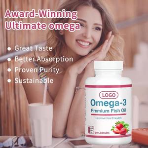 Prix de gros <span class=keywords><strong>Omega</strong></span> <span class=keywords><strong>3</strong></span> Capsules d'huile de poisson Top Pureté DHA Supplément vitaminique Cœur Sain pour Adultes - Product Image 3
