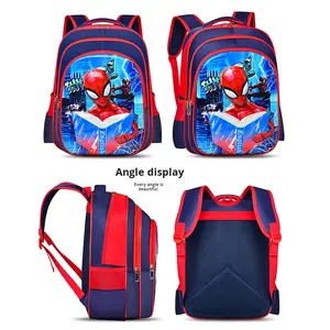 Juego <span class=keywords><strong>de</strong></span> Mochilas Escolares <span class=keywords><strong>de</strong></span> Nailon 3D Unisex para Primaria, Grados 1-6, 3 Piezas, Impermeables, Reducen la Carga - Product Image 3