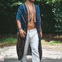 Blouson Bomber Unisexe Léger en Polyester Imprimé Floral Décoloré pour Homme, Style Décontracté de Plage, Été 2026
