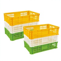 Cage à poulets en plastique, panier de transport pour volailles, vente pour ferme