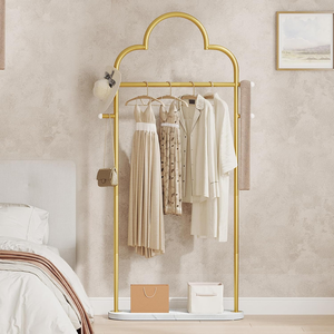 <span class=keywords><strong>Porte</strong></span>-manteau en métal blanc en forme de nuage avec 4 crochets, base en bois écologique, idéal pour les boutiques et les chambres. - Product Image 4