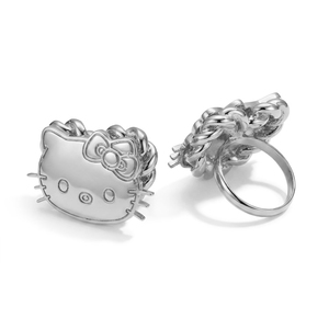 Anello UWIN personalizzato a forma di pepita HK in acciaio inossidabile placcato oro PVD, anello resistente con carattere per donna, misura regolabile, anello a forma di gatto - Product Image 5
