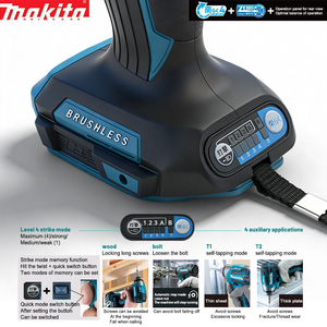 Atornillador <span class=keywords><strong>de</strong></span> <span class=keywords><strong>Impacto</strong></span> Inalámbrico <span class=keywords><strong>Makita</strong></span> DTD173 <span class=keywords><strong>de</strong></span> 18V con Batería <span class=keywords><strong>de</strong></span> Litio, Atornillador Eléctrico Recargable, para Reparaciones Automotrices, Hogar y Obras - Product Image 5