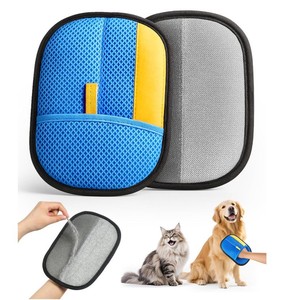 Gant de nettoyage pour poils d'animaux MJY, rond, électrostatique, double sens, pour chiens et chats, usage domestique - Product Image 1