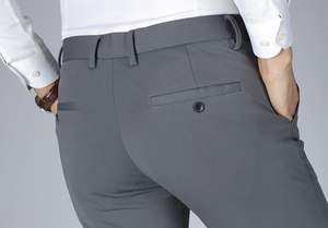 กางเกงทำงานขายาวของผู้ชาย HMP-506ขายาวตรงเข้ารูปผ้ากำมะหยี่หนาสำหรับฤดูใบไม้ร่วงและฤดูหนาว - Product Image 5