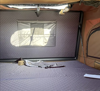 Carpa de Techo Rígida de Aleación de Aluminio con Apertura Lateral, Impermeable, de Tela Oxford, de Montaje Rápido, para SUV, Camioneta y Camping