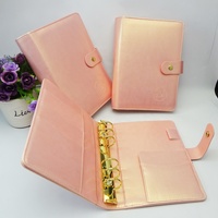 Couverture de carnet à anneaux A5 en cuir PU multicolores avec logo personnalisé, planificateur 2026 pour cadeau