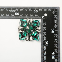 Carré fait à la main cristal strass Appliques bricolage perlé patchs de couture pour sac/chapeau/manteau