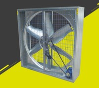 Ventilateur d'extraction mural pour élevage avicole, grand débit d'air, ventilateur de ventilation pour serre, ventilateur d'extraction robuste