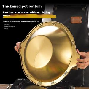 Ensemble de marmites à flamme nue pour cuisinière électrique commerciale en acier inoxydable épaissie - Product Image 3