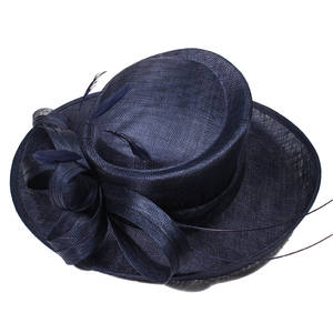 Haute qualité en gros personnalisé mode Sinamay femmes église chapeaux fête de mariage Deby chapeau pour dames femmes filles - Product Image 3