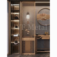 ANY2102 Foshan Supply cloison d'écran de luxe haut de gamme en acier inoxydable pour la décoration intérieure