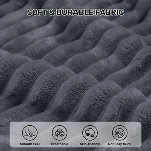 Sofá Cama Modular con Chaise Longue Curvo, Tapizado en Corduroy a Rayas, Asiento Profundo, Espuma de Alta Densidad para Sala de Estar - Product Image 2