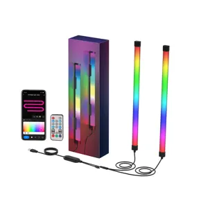 Banqcn lampu Strip cerdas PC, lampu latar TV LED RGB untuk dekorasi ruang game, sinkronisasi suara musik, lampu latar tv IP65