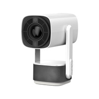Nouveau modèle 2024, système Android 11, mise au point automatique, support rotatif à 270°, mini projecteur, résolution 720P, poids léger de 1 kg, pour une utilisation en extérieur