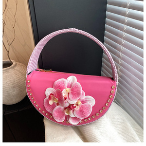 Bolso Pequeño Creativo Personalizado para Mujer, Estilo Chino 2025, con Diseño Artístico Floral, Versátil, con Cadena, para Eventos - Product Image 6