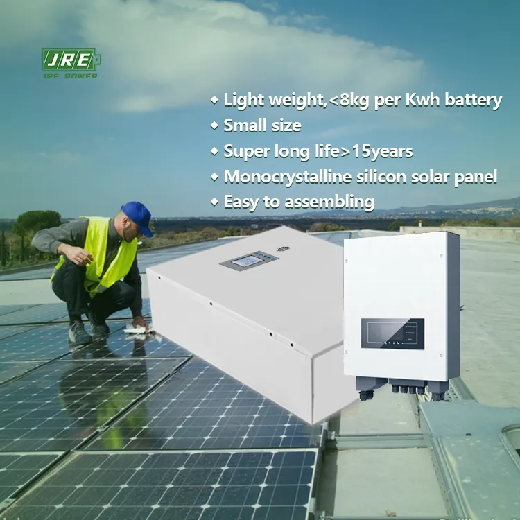 Lifepo4-sistema de almacenamiento de energía, batería de iones de litio de 48v y 60Ah, inversor solar de 5kw, todo en uno, almacenamiento para el hogar