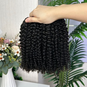 ผมต่อแบบ Afro Bundle ขายส่ง 9a ยอดนิยม น้ำหนัก 100 กรัมต่อแพ็ค ผมแท้ 100% แบบ Super Double Drawn - Product Image 2