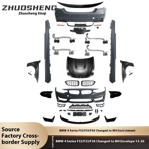 Para BMW Serie 4 M4: Parachoques Delanteros y Traseros Grandes Personalizados con Salida de Escape Cuádruple, Faldones Laterales, Nuevo Estado, Marca ZSXQ357 - Product Image 2