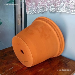 Maceta de arcilla roja de gran diámetro, macetero de cerámica gruesa para uso en interiores y exteriores - Product Image 3