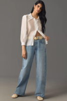 Oem personnalisé de haute qualité en dentelle, col rabattu, manches longues, boutons, organdi, nouveau design, chemisier pour femmes, hauts de chemise