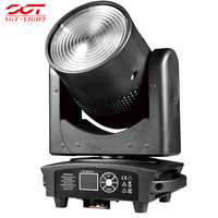 Nouvelle conception 200W COB Blanc chaud et froid, projecteur à lentille Fresnel LED Zoom Wash Moving Head Light DMX512, construction en aluminium pour église et théâtre