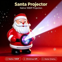 Meilleur projecteur 1080p, cadeau de Noël, projecteur vidéo Santa, projecteur à ultra courte focale, projecteur intelligent Android 4k, home cinéma