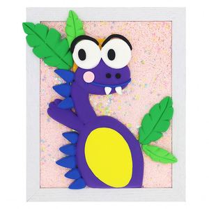 Wholesale Children Educational Super Light Clay Toy Kids Wooden Photo Frame <b>Drawing</b> Toys - Product Image 3