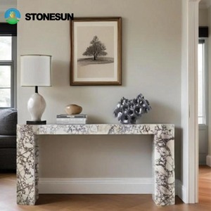<span class=keywords><strong>Table</strong></span> <span class=keywords><strong>console</strong></span> d'entrée en marbre Calacatta Viola naturel StoneSun pour meubles de maison, <span class=keywords><strong>table</strong></span> <span class=keywords><strong>console</strong></span> d'entrée en marbre de luxe - Product Image 2