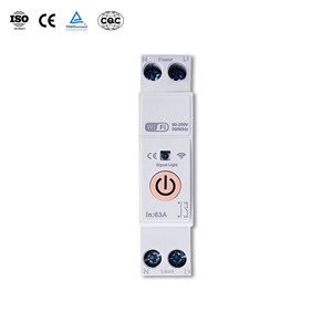 Tuya thông minh wifi không dây hẹn giờ kWh Meter điều khiển từ xa MCB với Quá tải bảo vệ điện áp 63A ngắt mạch - Product Image 1