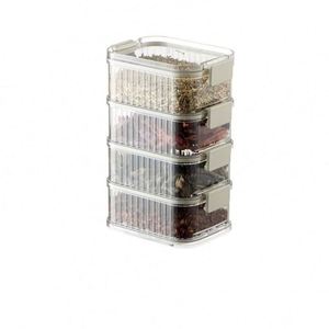 High Quality Transparent 3L PE <b>Plastic</b> Europe Style Food <b>Storage</b> Container Flip Top Lid Eco-Friendly Dustproof Large Giveaways - Product Image 2