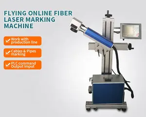Macchina per marcatura laser volante in fibra di Raycus 30W con cavo in PVC per marcatura laser di alta qualità