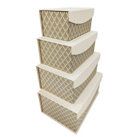 Boîte de rangement en papier 2.5x, coffret cadeau personnalisé, coffret cadeau en papier avec couvercle