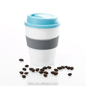Tasse à café noir avec couvercle à vis, acier inoxydable, 356ML, avec bande de silicium - Product Image 5