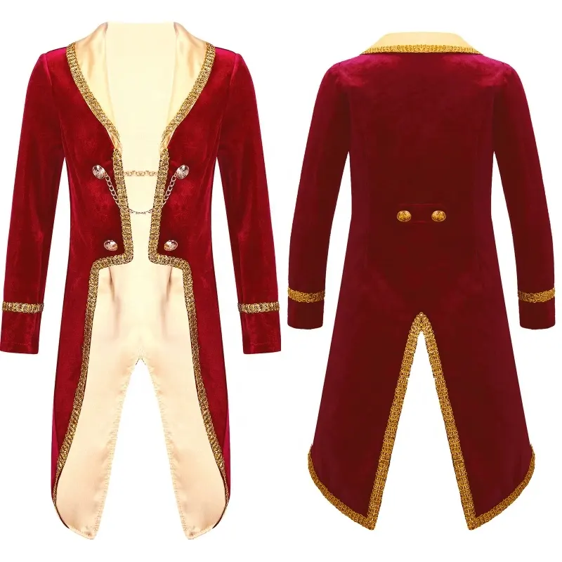 Manteau de Prince à manches longues pour enfants, tenue de soirée à thème, Vintage, Costume Cosplay