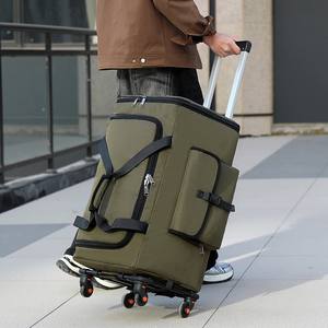 Sac à outils roulant robuste personnalisé avec roues pour électriciens, travaux de construction, boîte à outils mobile industrielle avec poignée de traction - Product Image 2